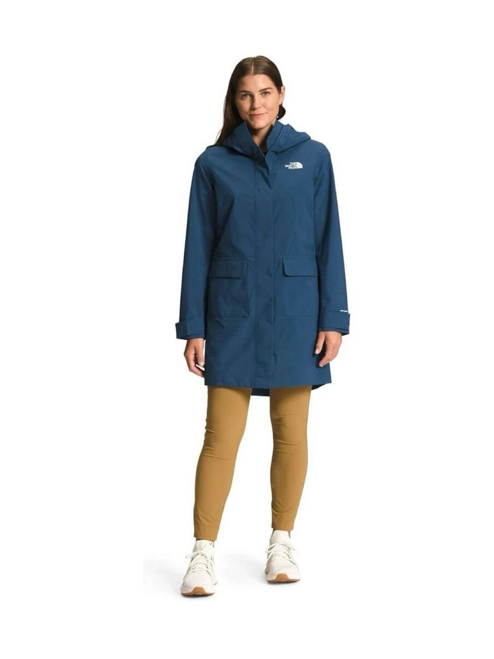 The North Face City Breeze Rain Parka II Women’s Small Shady Blue Waterproof